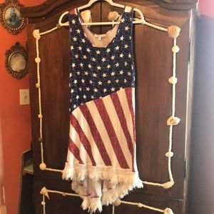 Women’s Tunic Tank Flag Stripped